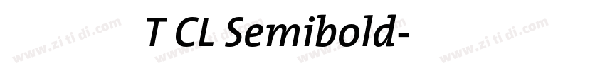 等距更紗黑體 T CL Semibold字体转换